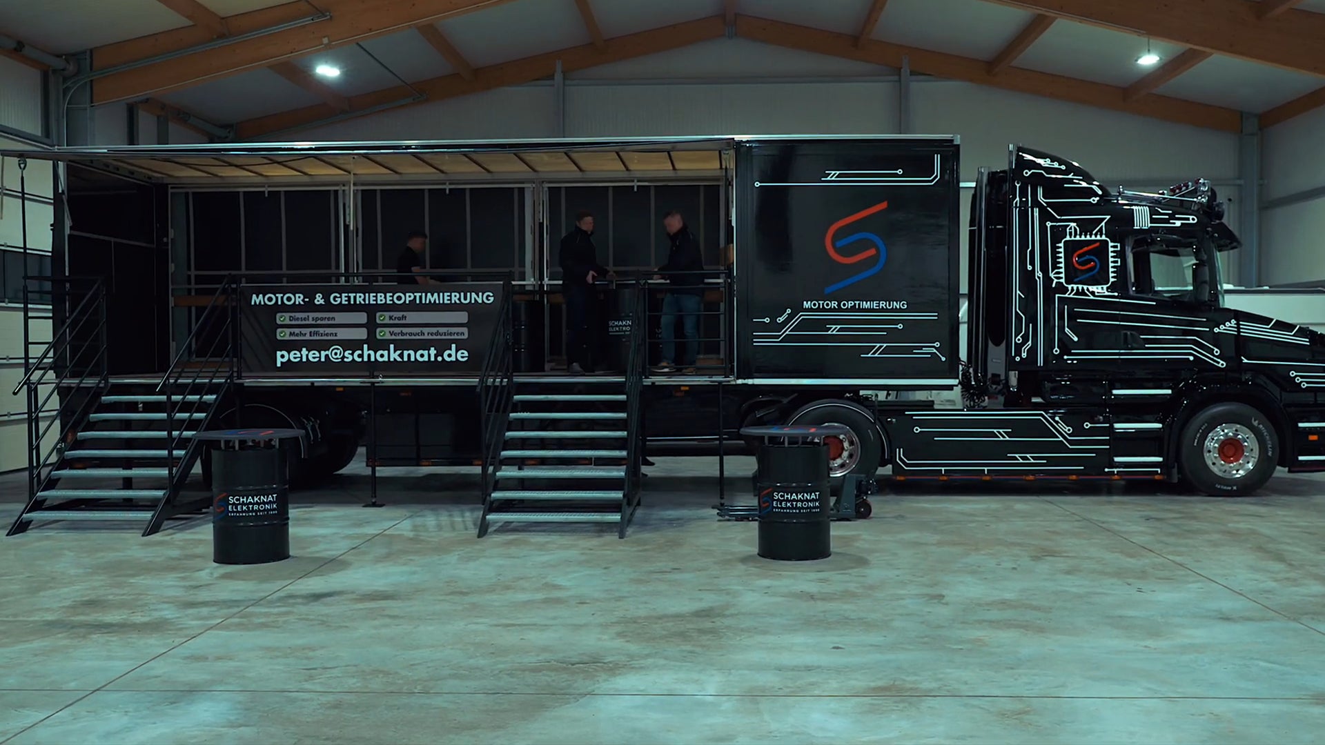 schaknat truck trailer for shows