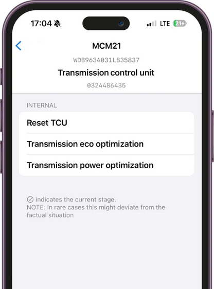 Schaknat Transmission Chiptuning App Screenshot