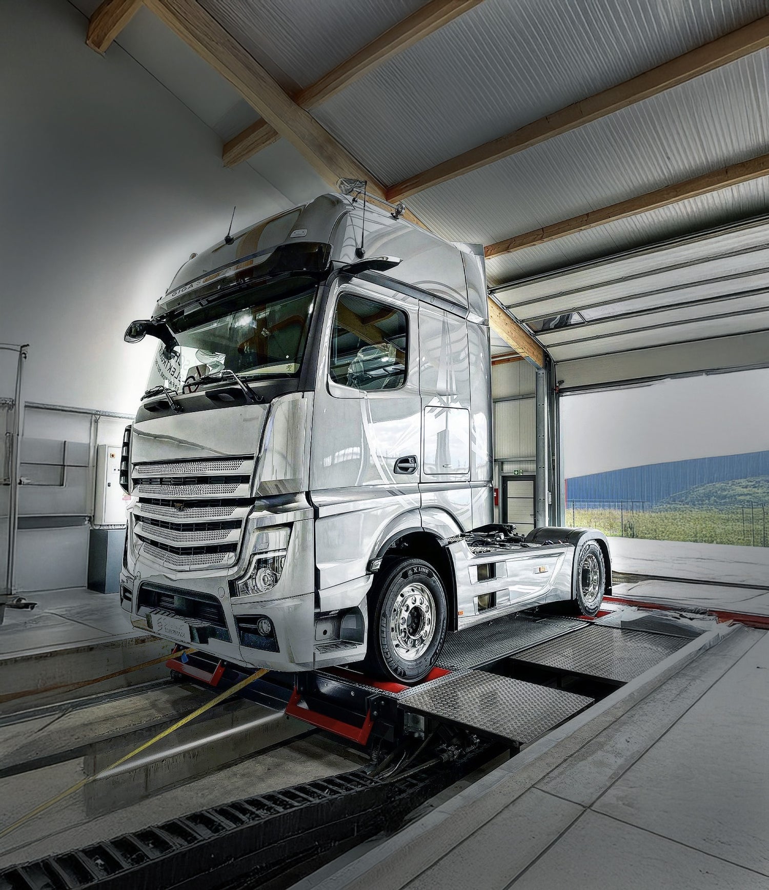 schaknat chiptuning mercedes actros auf dem prüfstand
